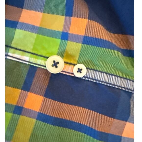 Abercrombie & Fitch Multicolor Plaid Casual Button Up Oxford Shirt Size XXL Y2K - Picture 6 of 9